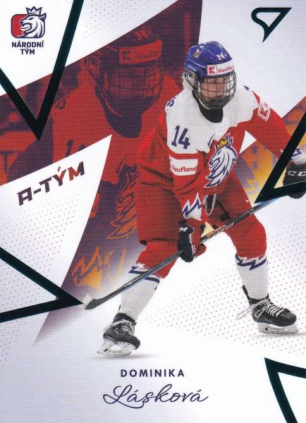 insert karta DOMINIKA LÁSKOVÁ 23-24 SZ Hokejové Česko Národní Tým Žen číslo ZR-05